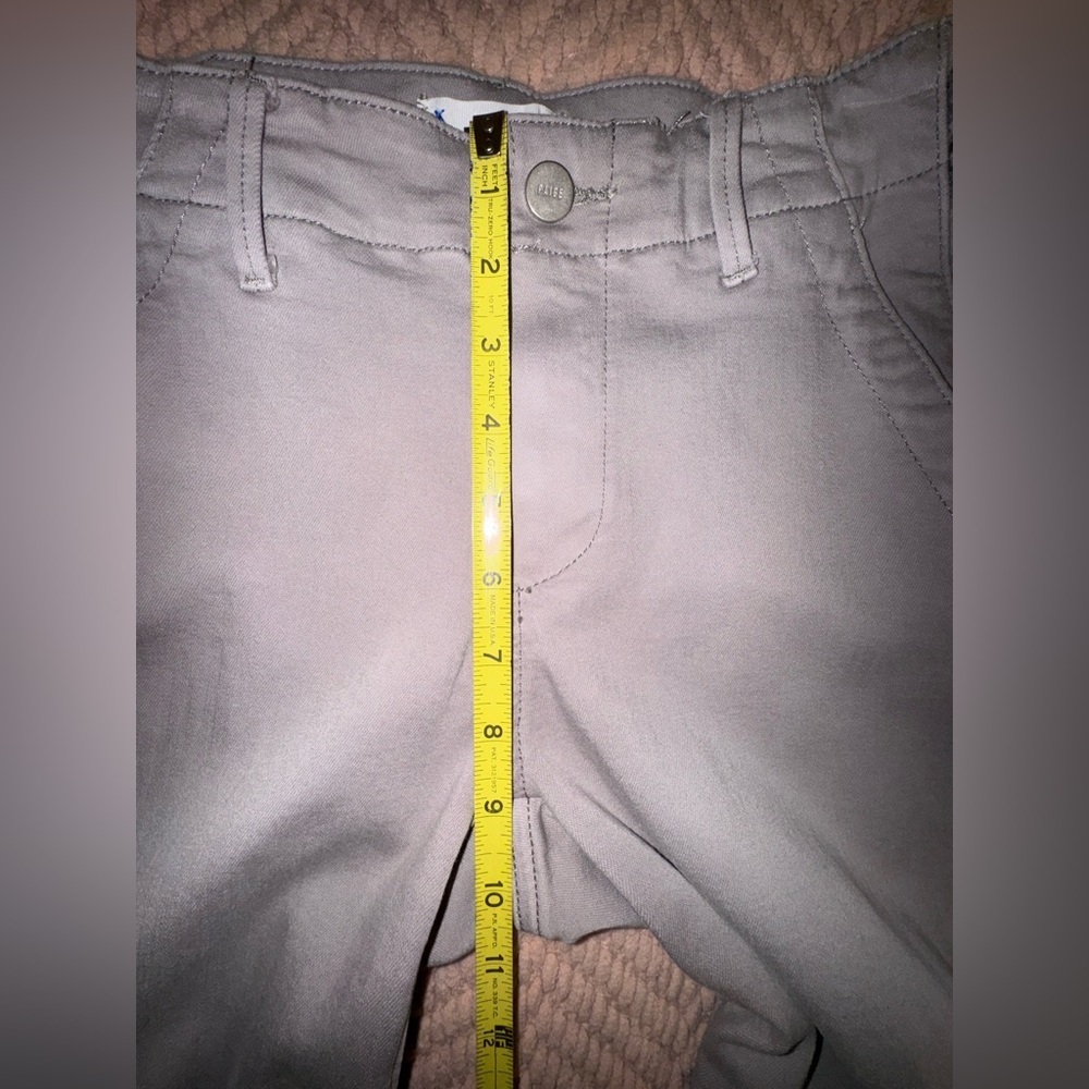 Paige Women's Mayslie Jogger Light Gray Mid Rise Zip Hem Stretch Pants Size 27 - Picture 8 of 16